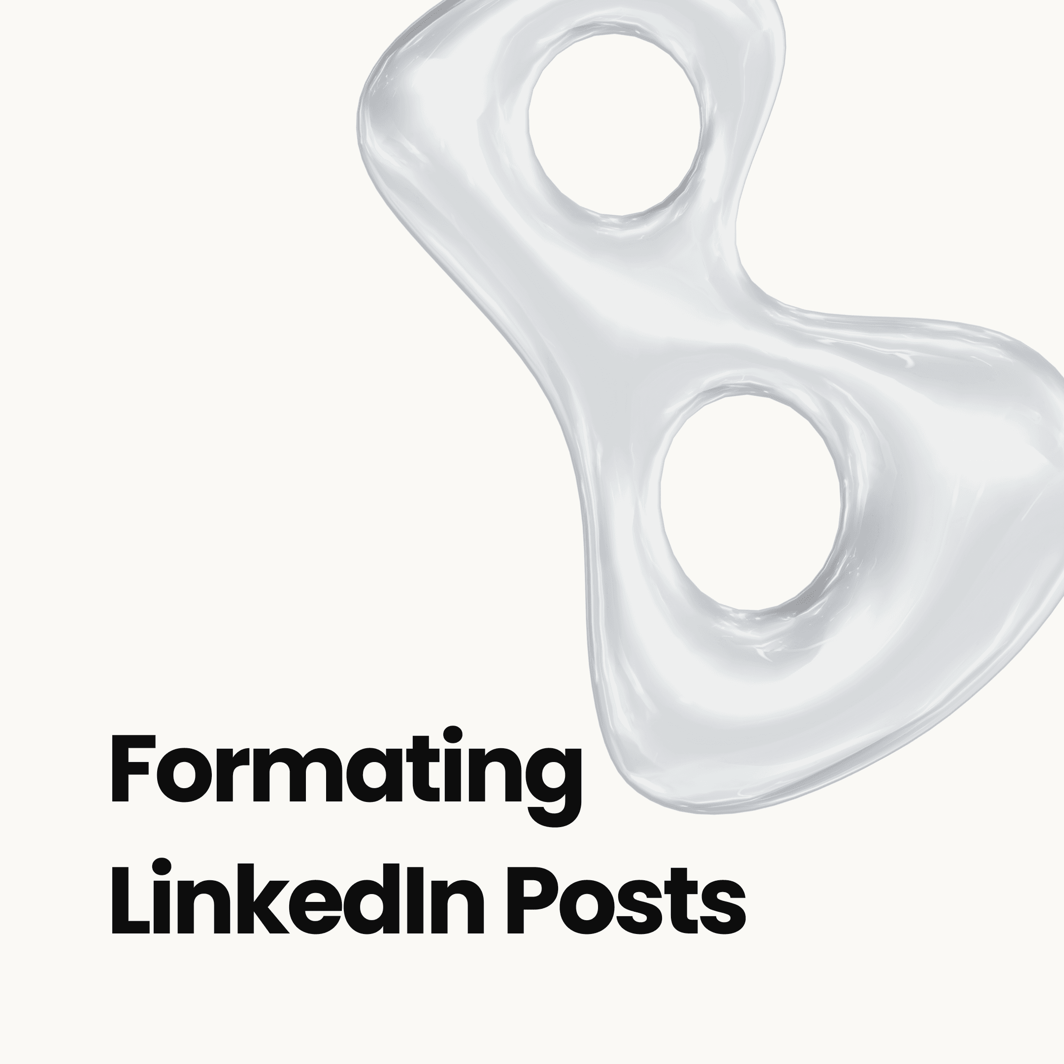 Before and after comparison of formatted LinkedIn posts