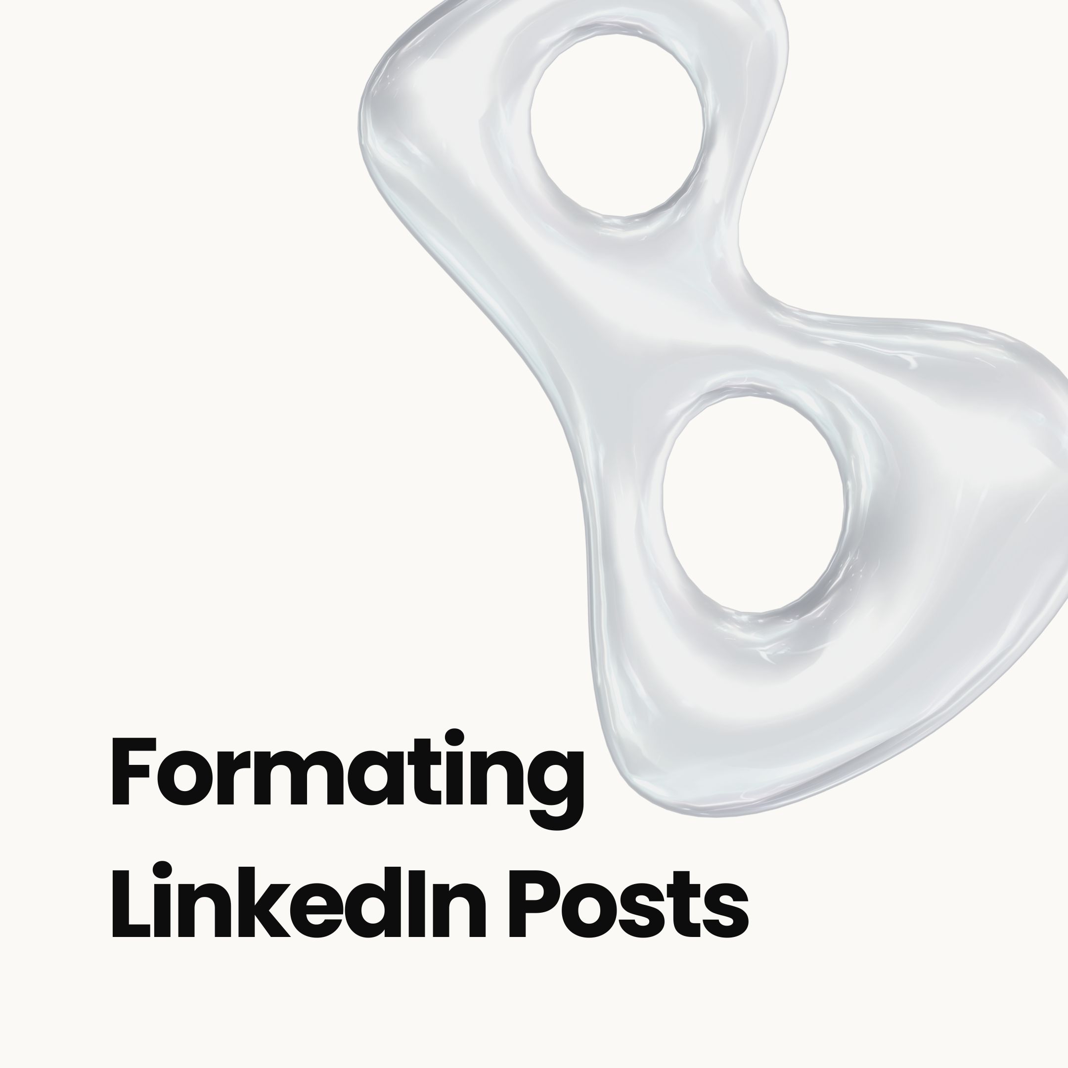 Before and after comparison of formatted LinkedIn posts