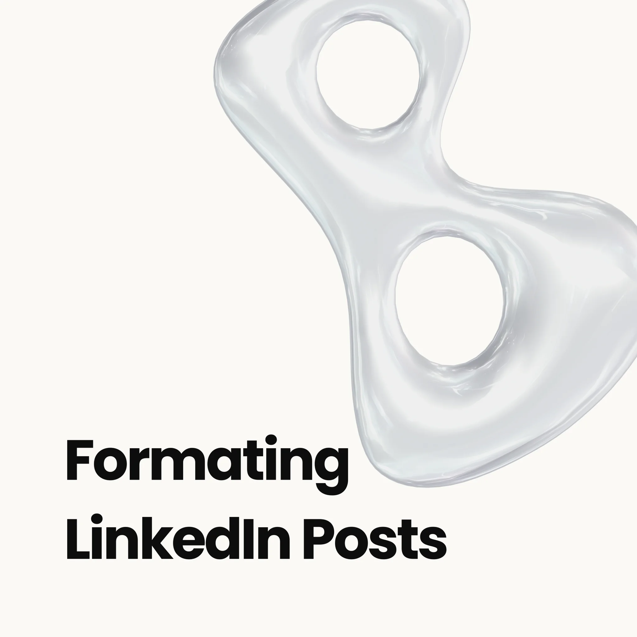 Before and after comparison of formatted LinkedIn posts