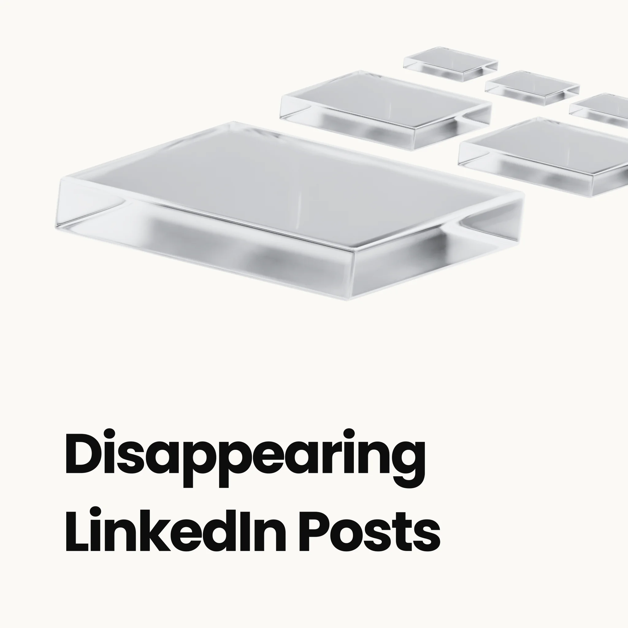 Visualization of LinkedIn post visibility decay over time