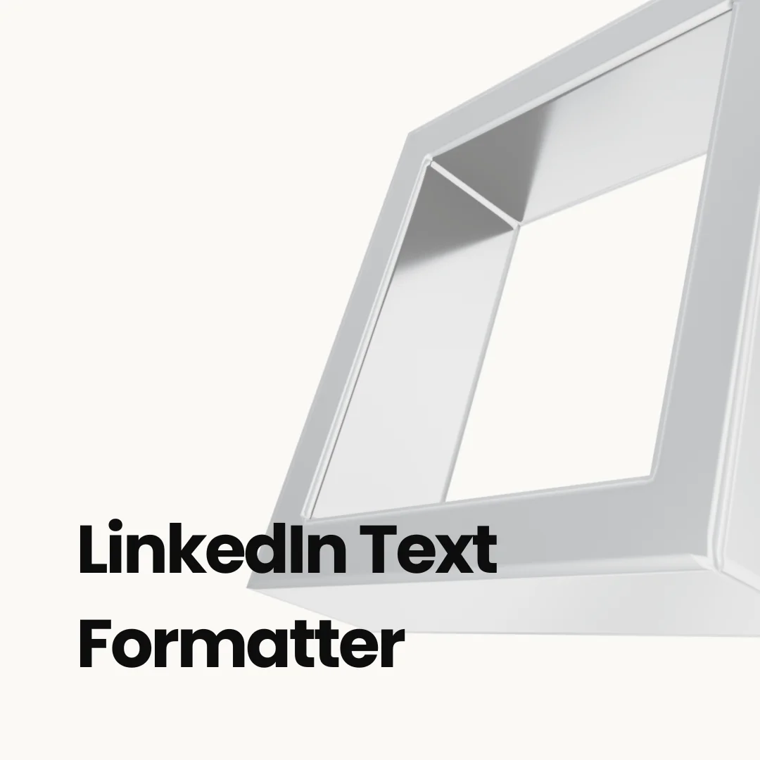 LinkedIn Text Formatter interface showing split-screen editor and preview